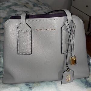 Marc Jacobs Light Gray Leather Satchel